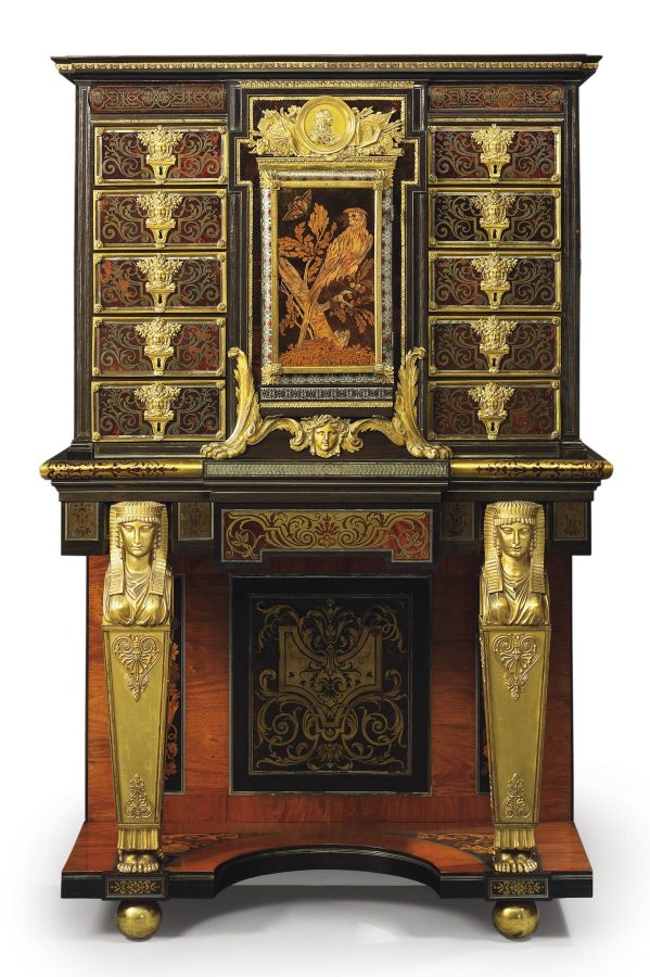 Cabinet on stand attributed to A.C. Boulle, c.1680.  The Fitzwilliam Museum, Cambridge
