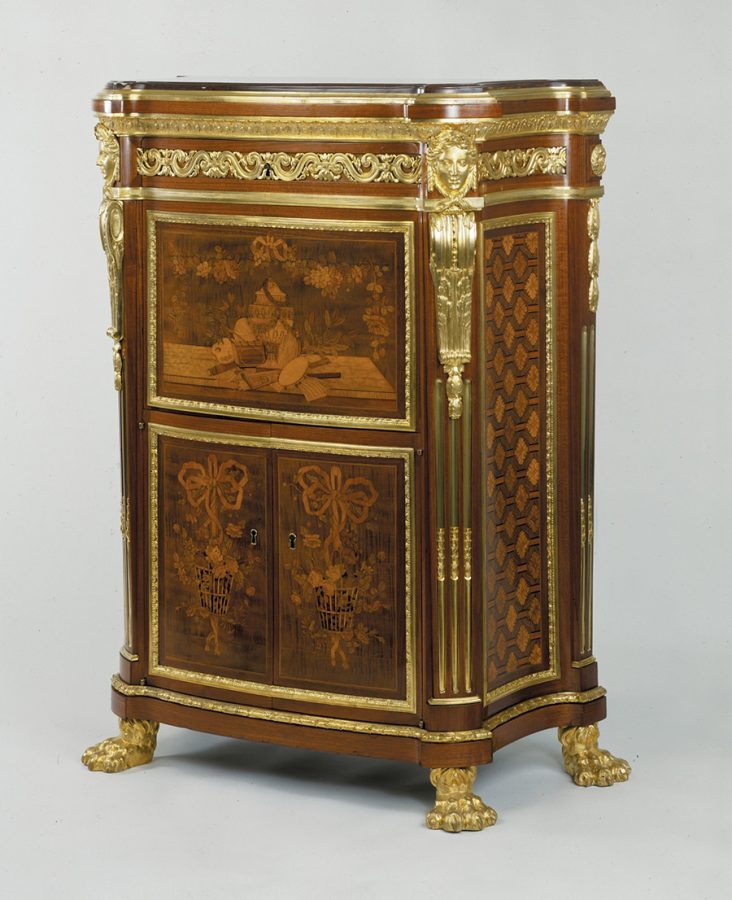 Drop front secretaire delivered by J. H. Riesener to Marie-Antoinette at Versailles, c.1780.  The Wallace Collection, London