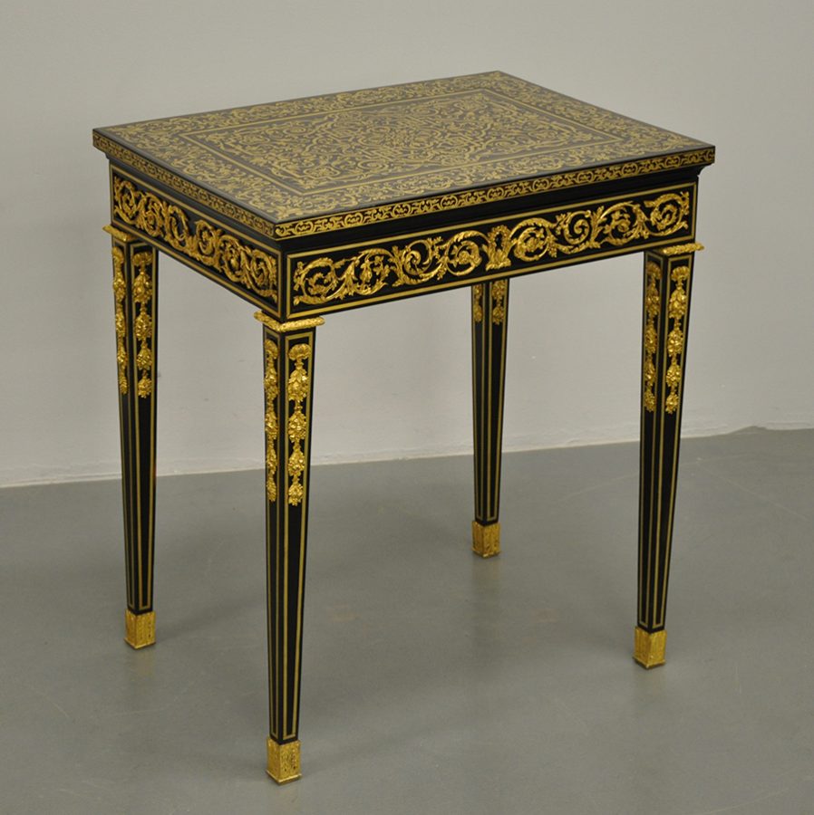 One of a pair of tables by Etienne Levasseur, c.1780.  Private collection